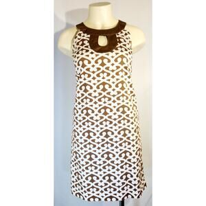 Vintage Ann Taylor LOFT Women Brown Casual Dress Size 2 Small